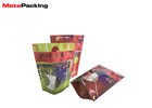 Digital Flat Printing Aluminum Foil Stand Up Pouch Plastic Zipper Lock For Nuts