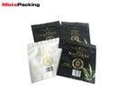 Tobacco Plastic Zipper Pouch Digital Flat Printing Three Side Seal With Window