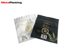 Tobacco Plastic Zipper Pouch Digital Flat Printing Three Side Seal With Window