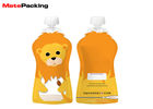 Colorful Printing Spout Pouch , Reusable Baby Food Squeeze Pouches Aluminum Foil