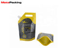 Multi Size Oil Spout Pouch Custom Plastic Liquid Packaging Stand Up Engine Motor