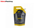 Multi Size Oil Spout Pouch Custom Plastic Liquid Packaging Stand Up Engine Motor