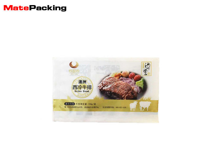 China Heat Sealing Vacuum Freezer Bags , Food Grade Small Vacuum Seal Bags For Meat / Sea Food factory