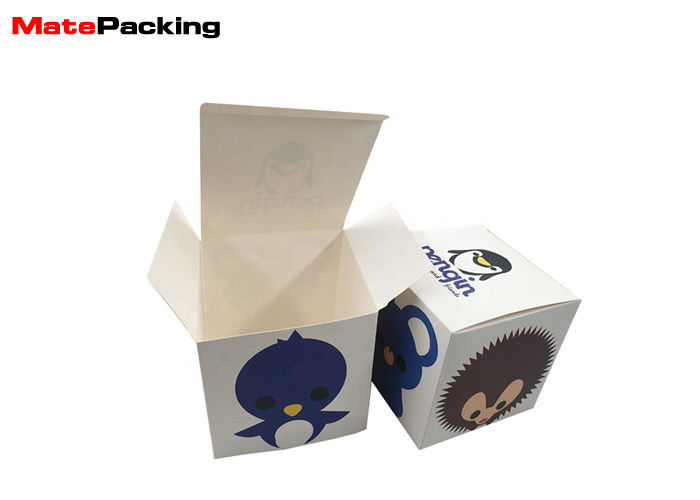 China Color Printed Custom Product Boxes , White Cardboard Fold Paper Box For Baby Food factory