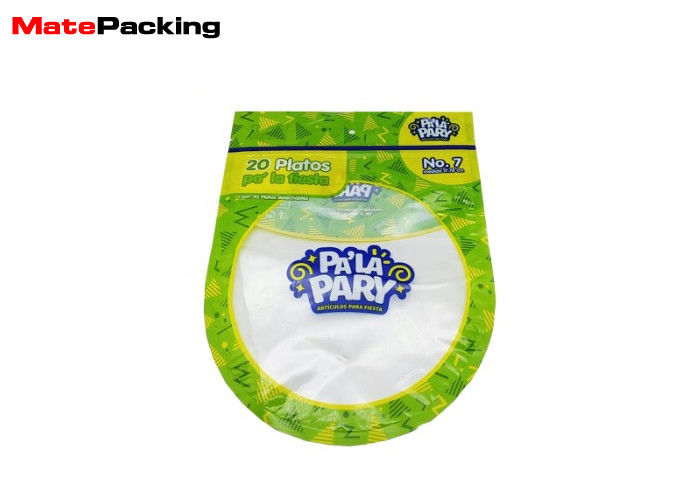 China Custom Shape Fresh Vegetable Plastic Packaging Bags With Zip Lock / Hang Hole factory