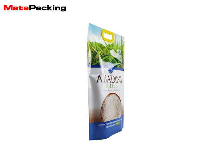 China Custom Printed Vacuum Seal Food Bags Resealable Biodegradable Nylon Heat Seal Handle Top factory