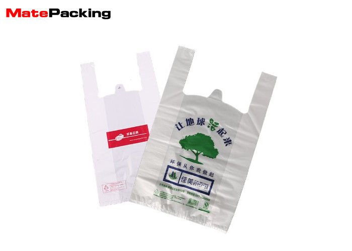 China Customized Printing Biodegradable Packaging Bags Shopping Bag Eco Friendly For Gift / Garbage factory