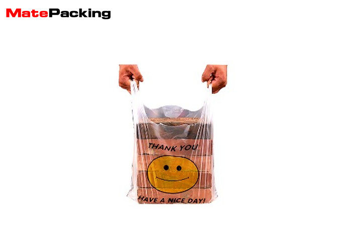China Eco Friendly 100% Biodegradable Packaging Bags PLA Plastic Vest Bag T Shirt Custom Logo company