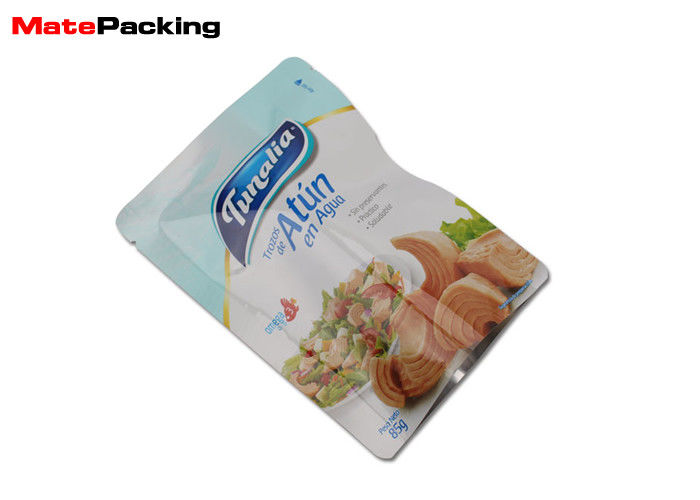 China Three Side Seal Cooked Food Packaging Bags Custom Printed Aluminum Retort Pouch factory