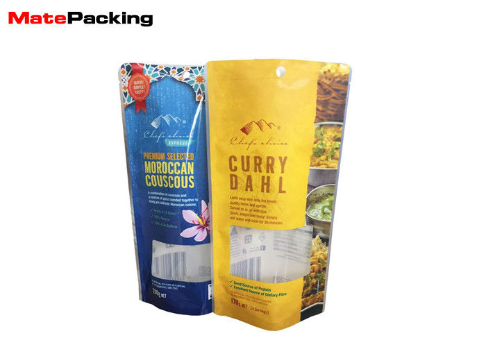 China Moisture Proof Microwavable Food Pouches Stand Up Packaging Bag Eco - Friendly factory