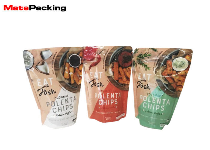 China BPA Free Stand Up Zipper Foil Stand Up Pouches Food Grade Plastic Lamination For Sauce factory