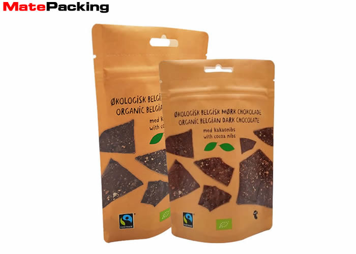 Laminated Custom Printing Foil Stand Up Pouches Zipper Top For Food