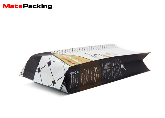 Moisture Proof Aluminum Foil Side Gusset Bag Coffee Packaging With Tin Tie