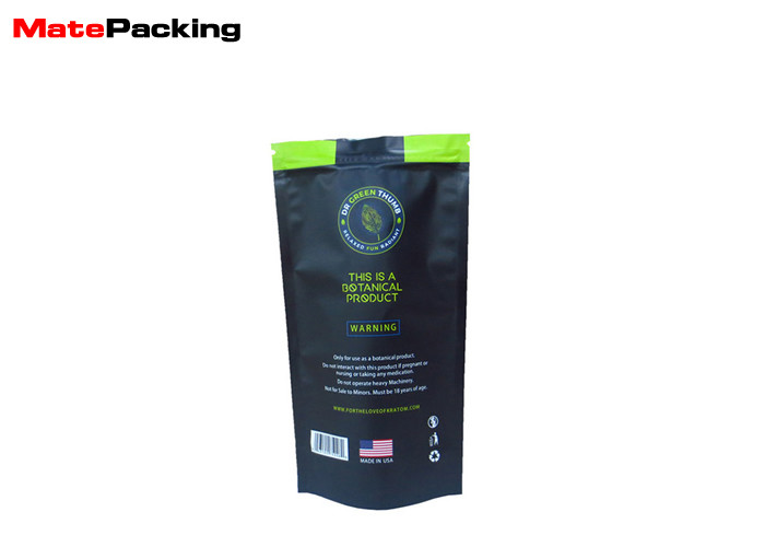 Resealabe Plastic Tobacco Pouch Custom Printed Smell Proof Stand Up Ziplock
