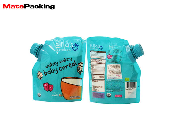 100% Security Food Grade Spout Pouch Custom Logo Printing Organic Baby Food Pouches