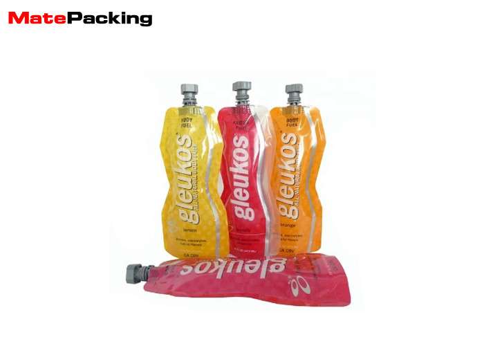 Foldable Spout Transparent Stand Up Pouch Custom Design Doypack For Drinking Water