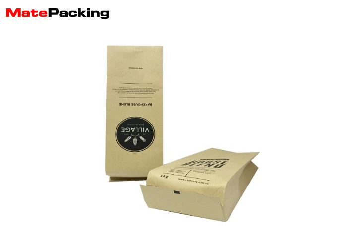 Foil Laminated Custom Design Coffee Bags , Side Gusset Coffee Bean Pouches