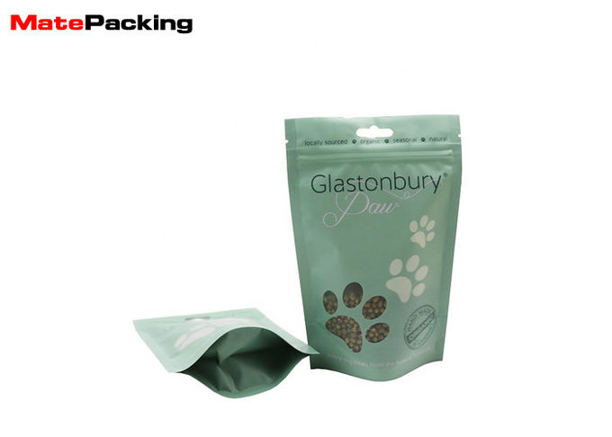Custom Plastic Stand Up Pouch Matte Child Proof Zipper Bags With Zipper / Window