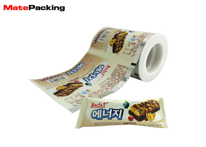 Colorful Printing Laminated Packaging Films , Customized Size Flow Wrap Film For Chocolate Bar